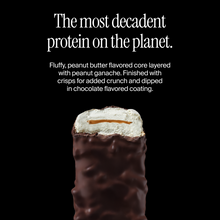 David Bronze bar with text describing its ingredients on a black background