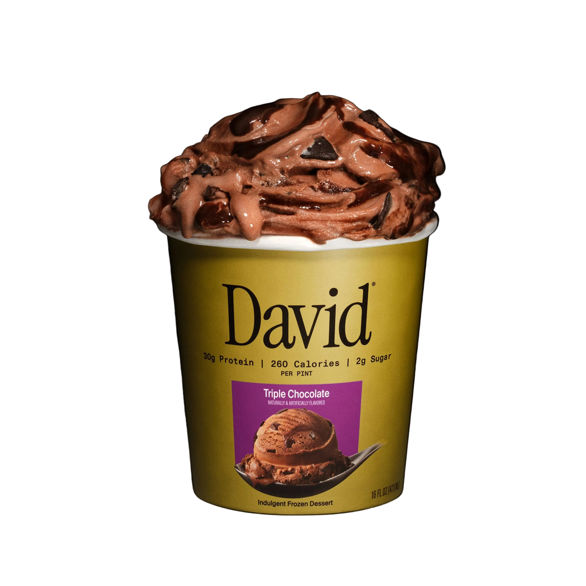 Triple Chocolate David frozen dessert pint