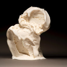 Ice cream scoop on a black background